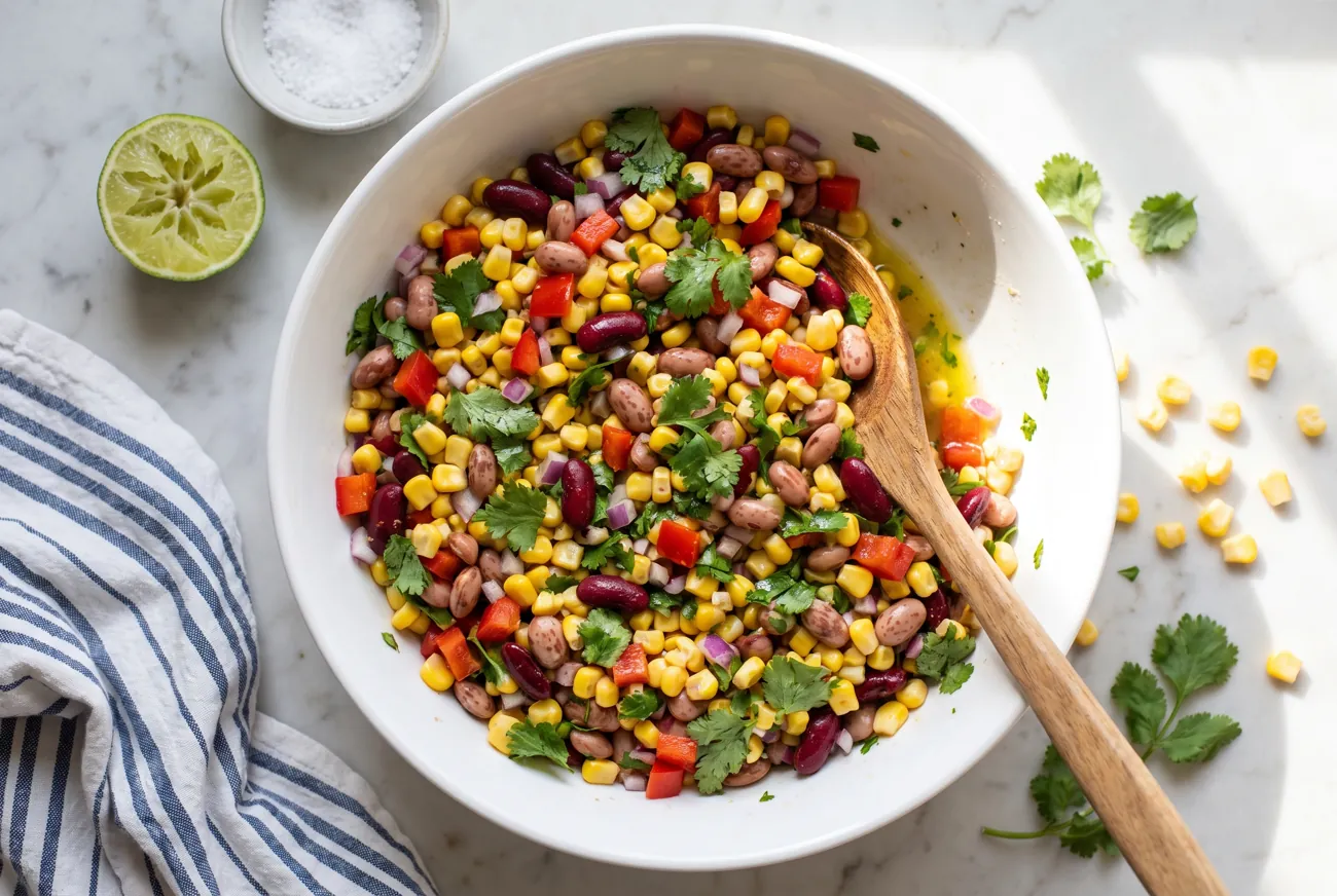 Corn and bean salad